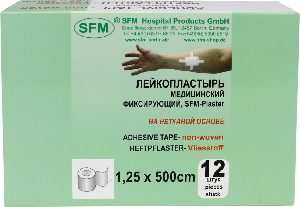 Пластырь на нетканневой основе 1,25 х 500см (пластик) 12 шт. - Crystal ...